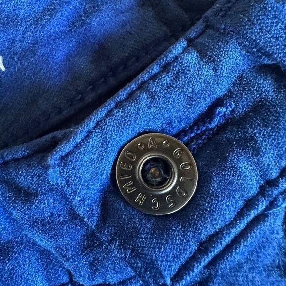 AG The Farrah High Waist Velvet Jeans in Egyptian Blue - Picture 10 of 12